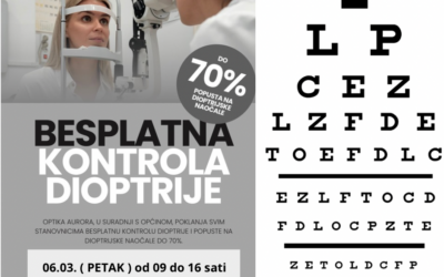BESPLATNA KONTROLA DIOPTRIJE ZA MJEŠTANE OPĆINE PROLOŽAC
