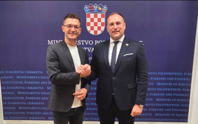 Načelnik Toni Garac s ministrom Davidom Vlajčićem – glavna tema sastanka – aktiviranje državnog poljoprivrednog zemljišta