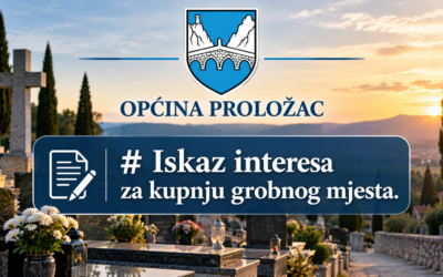 Iskaz interesa za grobna mjesta na groblju sv. Nikole u Prološcu te na groblju sv. Ivana Krstitelja u Ričicama